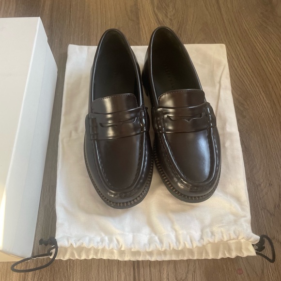Freda Salvador Espresso Spazzolato Elba Penny Loafers - Picture 6 of 10